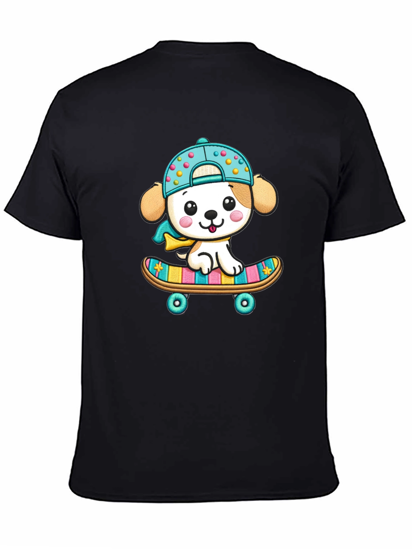 Cute Puppy Skateboard T-Shirt