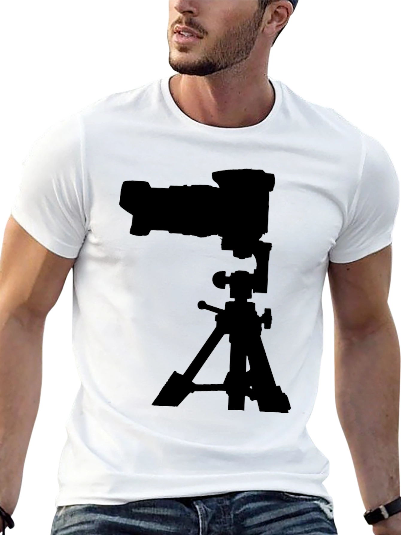 Photographers Camera Tripod Graphic T-Shirt