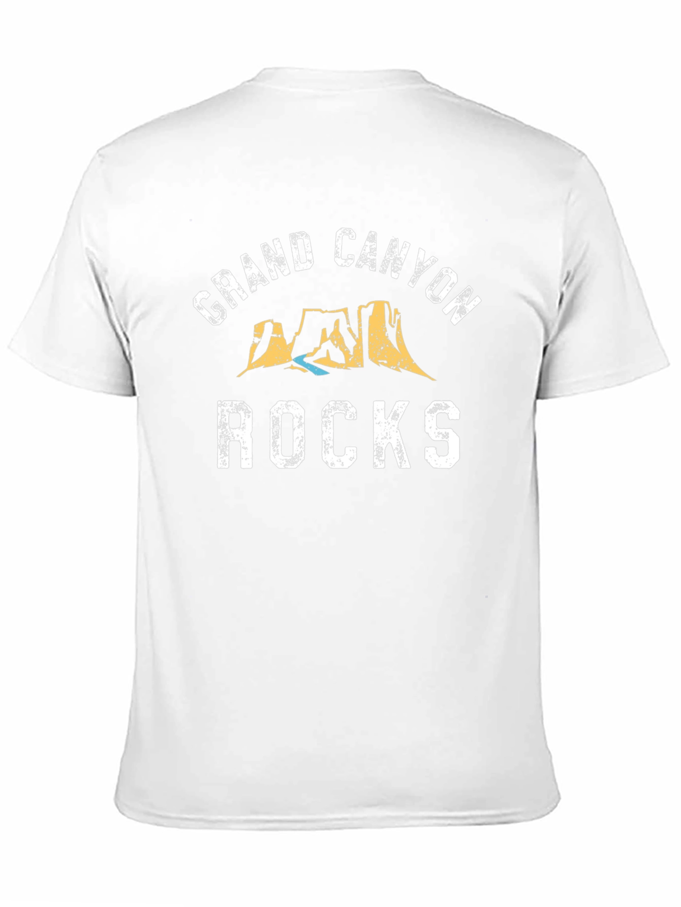 Grand Canyon Rocks Graphic T-Shirt - Black Cotton Blend