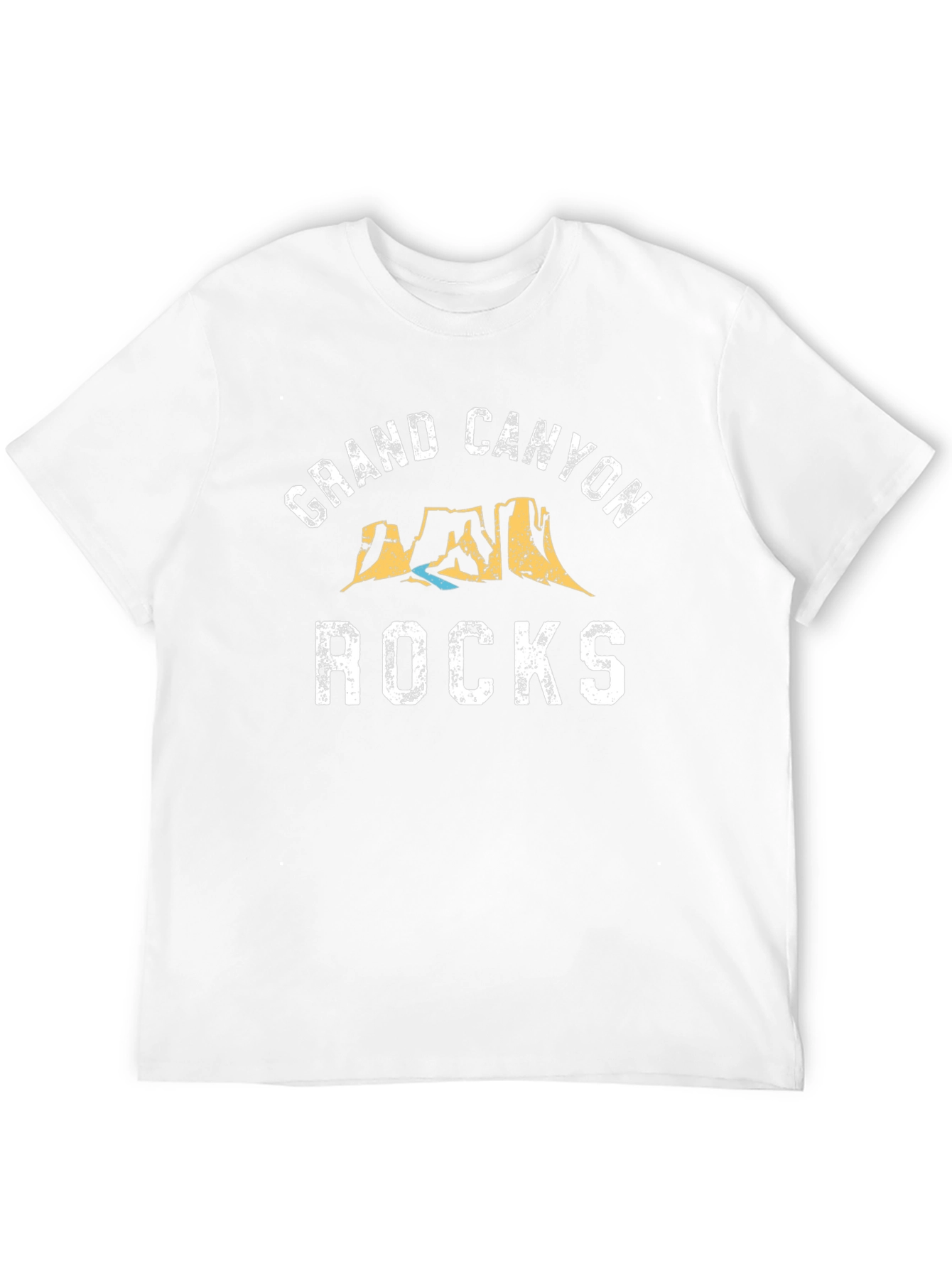 Grand Canyon Rocks Graphic T-Shirt - Black Cotton Blend