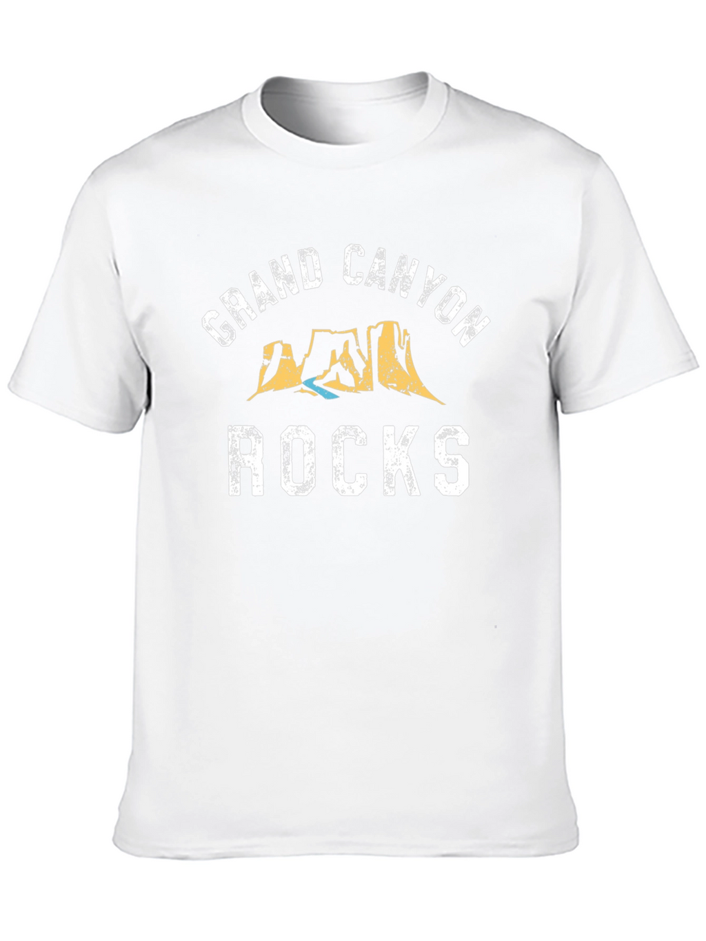 Grand Canyon Rocks Graphic T-Shirt - Black Cotton Blend