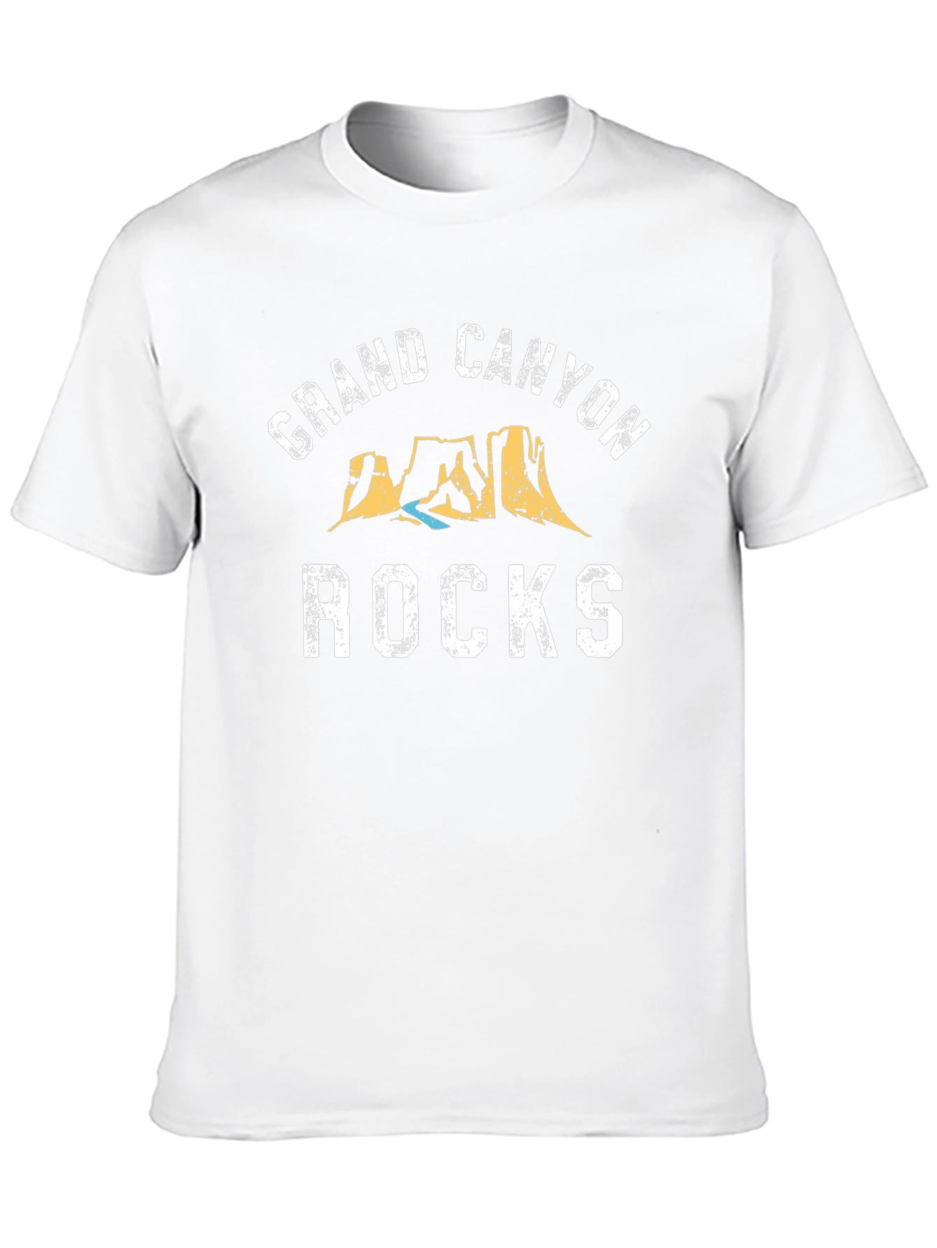 Grand Canyon Rocks Graphic T-Shirt - Black Cotton Blend