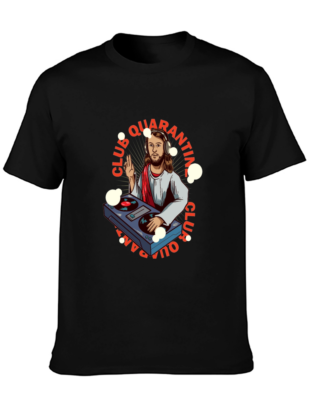 DJ Jesus Quarantine Club Black T-Shirt
