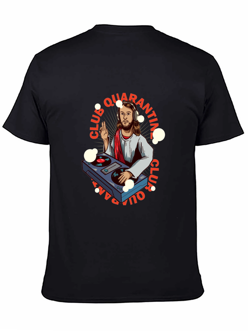 DJ Jesus Quarantine Club Black T-Shirt