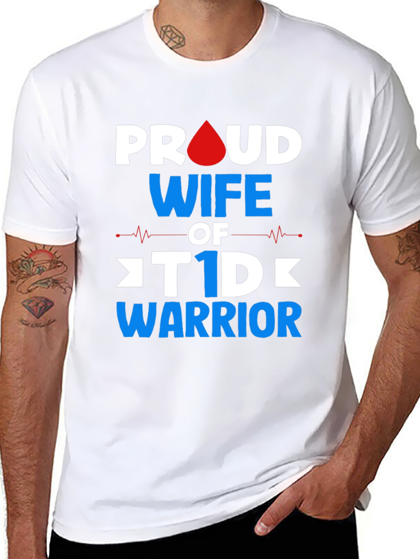 Proud Wife of T1D Warrior Graphic Tee