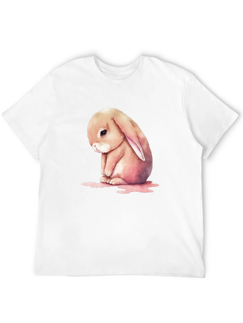 Sad Bunny Graphic T-Shirt - Cute and Comfy