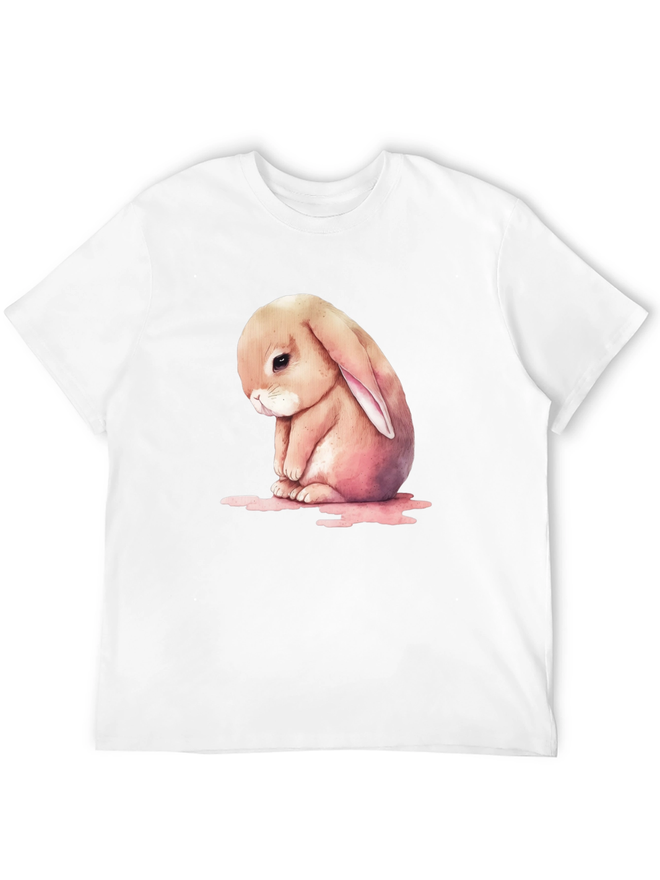 Sad Bunny Graphic T-Shirt - Cute and Comfy
