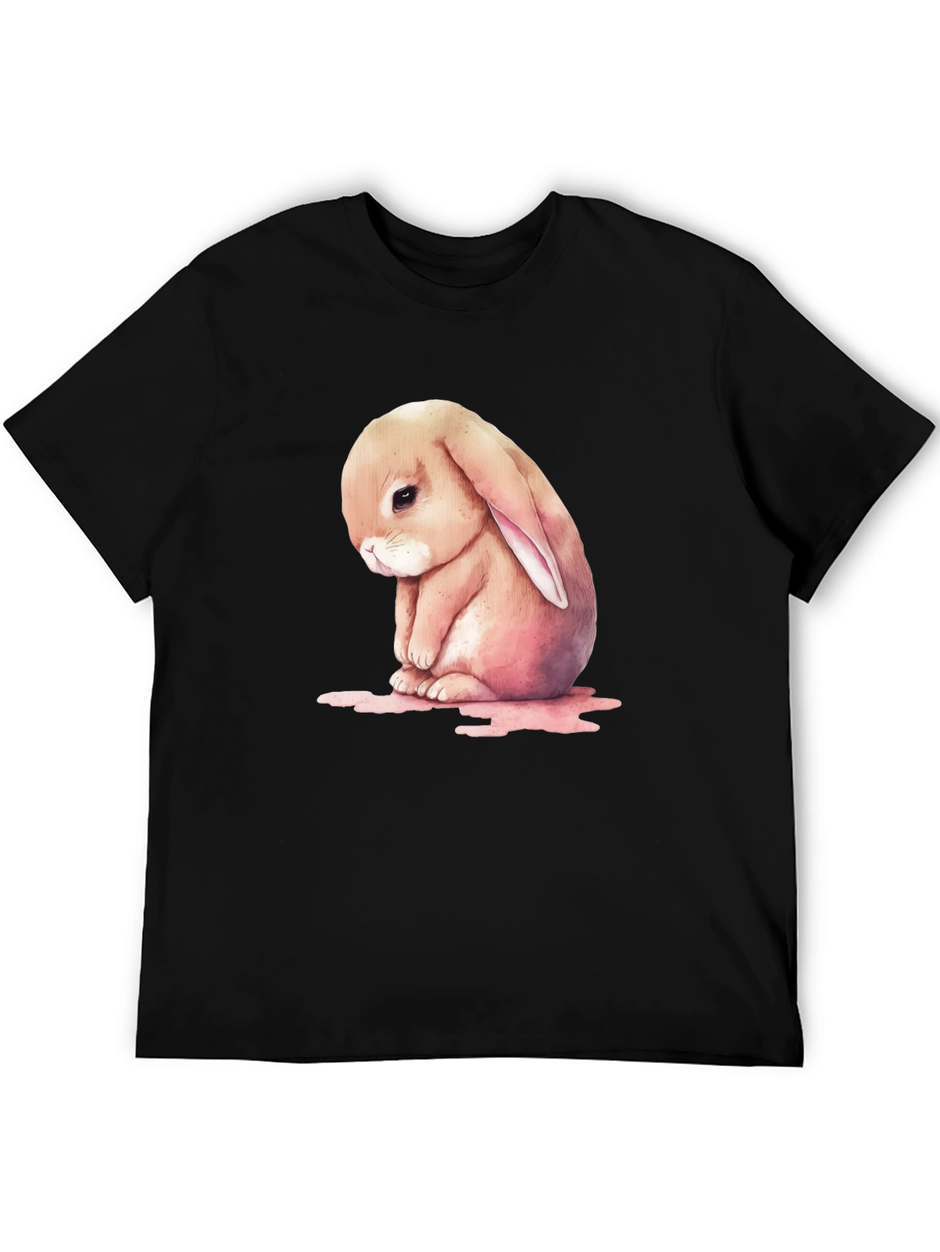 Sad Bunny Graphic T-Shirt - Cute and Comfy