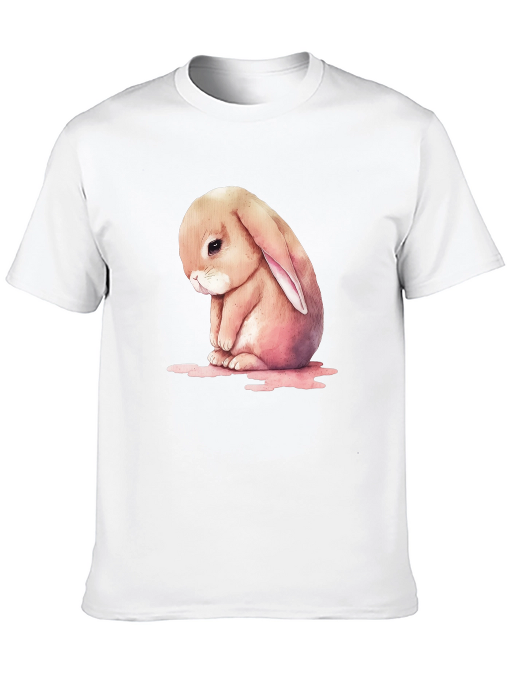 Sad Bunny Graphic T-Shirt - Cute and Comfy