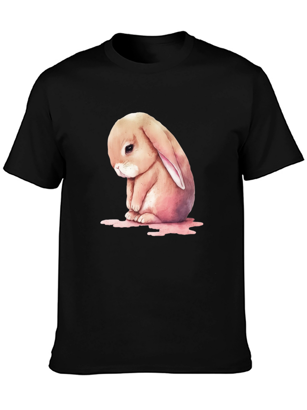 Sad Bunny Graphic T-Shirt - Cute and Comfy