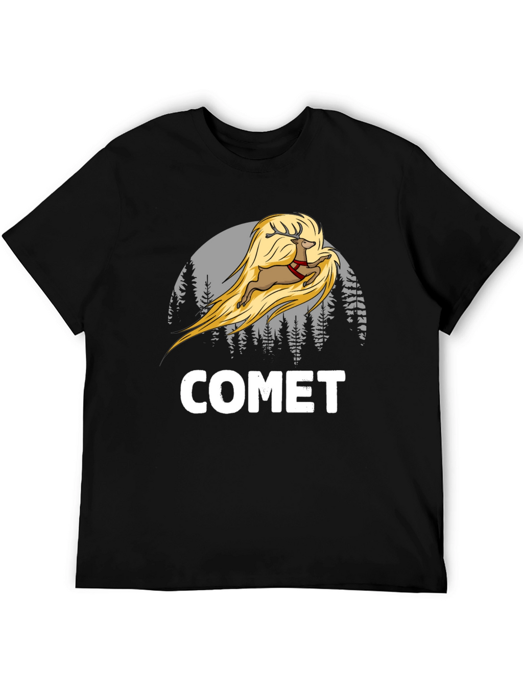 Comet Reindeer T-Shirt - Christmas Tee