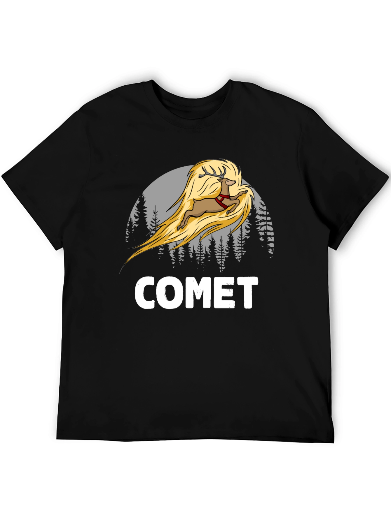 Comet Reindeer T-Shirt - Christmas Tee