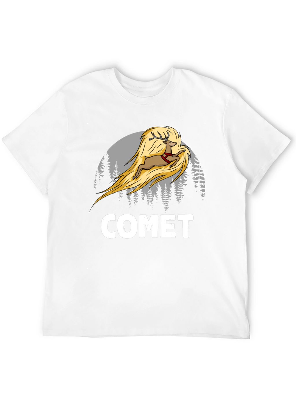 Comet Reindeer T-Shirt - Christmas Tee