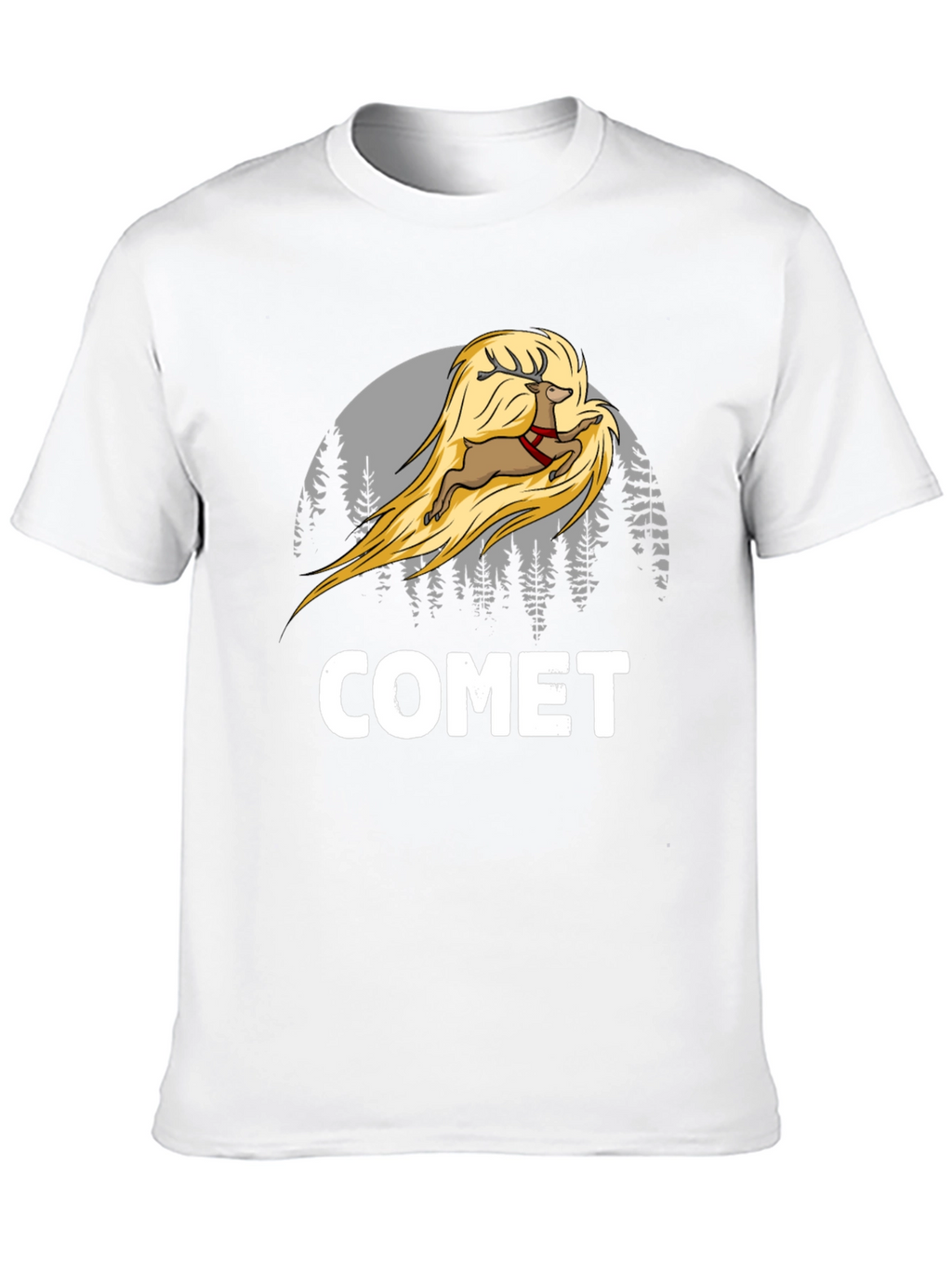 Comet Reindeer T-Shirt - Christmas Tee