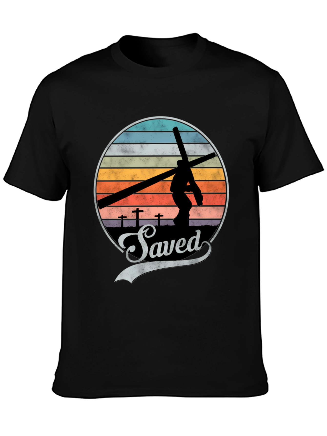 Saved Graphic Tee - Vintage Style Christian T-Shirt