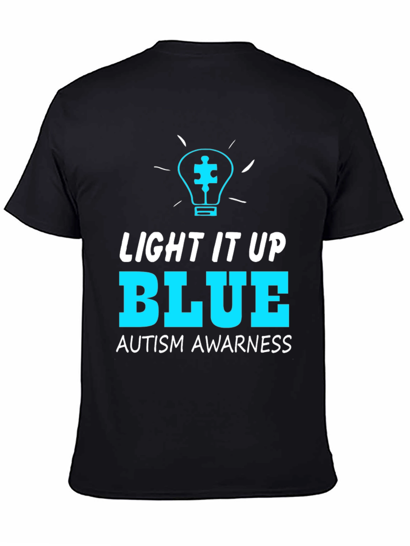 Light It Up Blue Autism Awareness T-Shirt