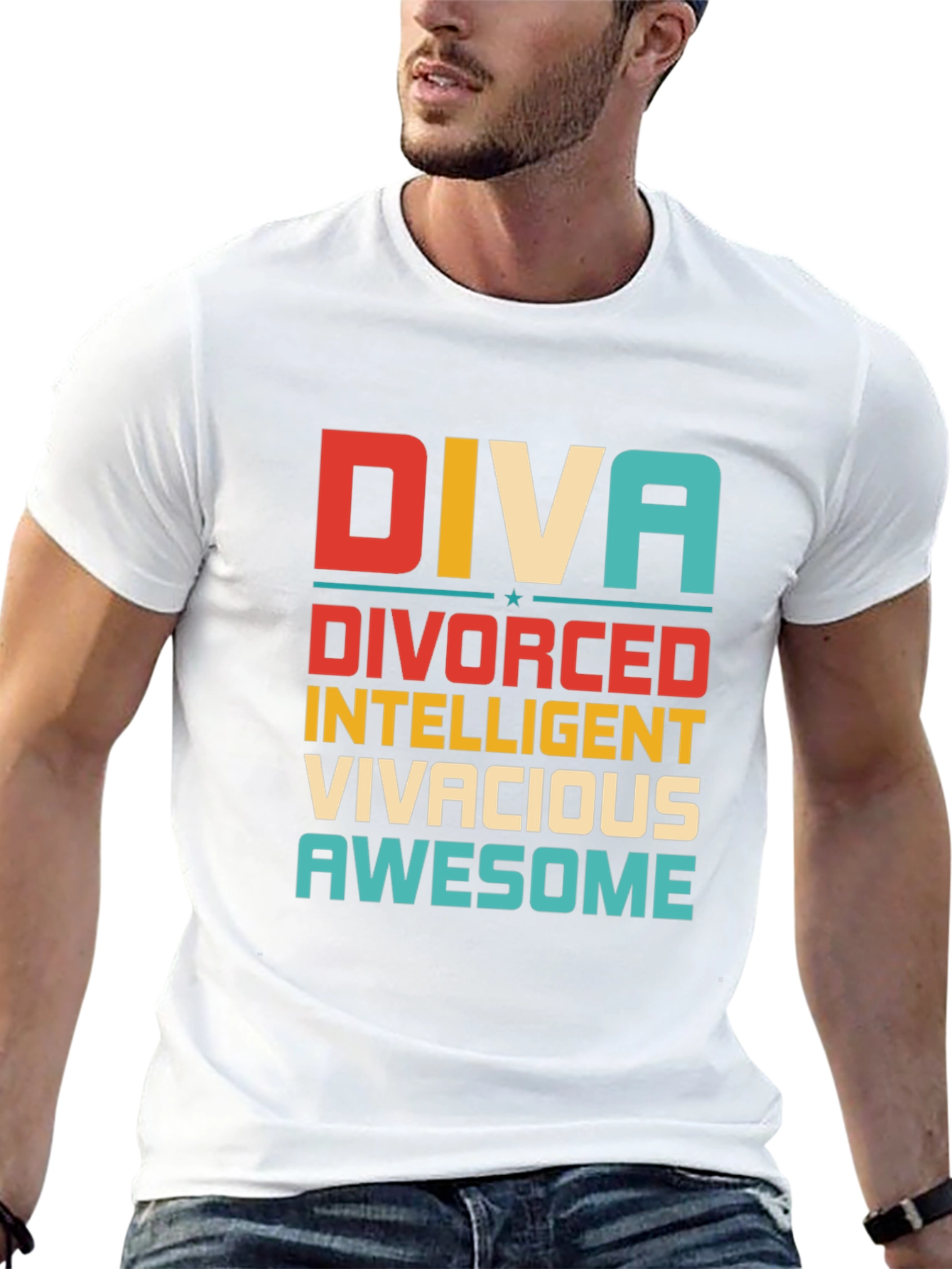 Diva Divorced Intelligent Vivacious Awesome Tee