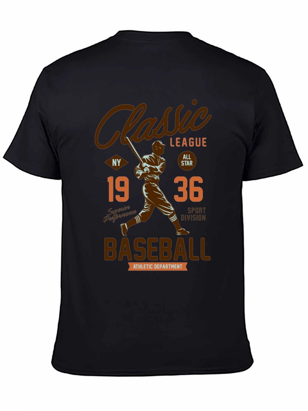 Classic League Baseball Graphic T-Shirt