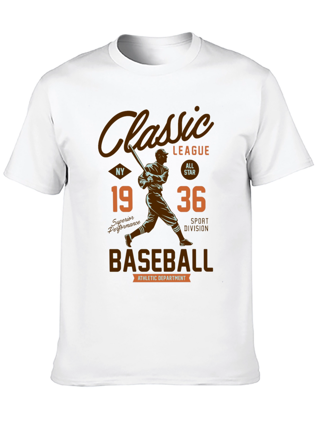 Classic League Baseball Graphic T-Shirt