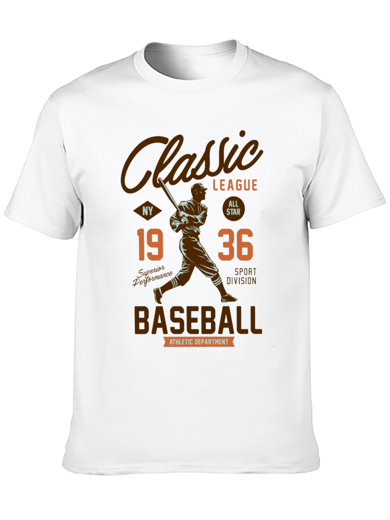Classic League Baseball Graphic T-Shirt
