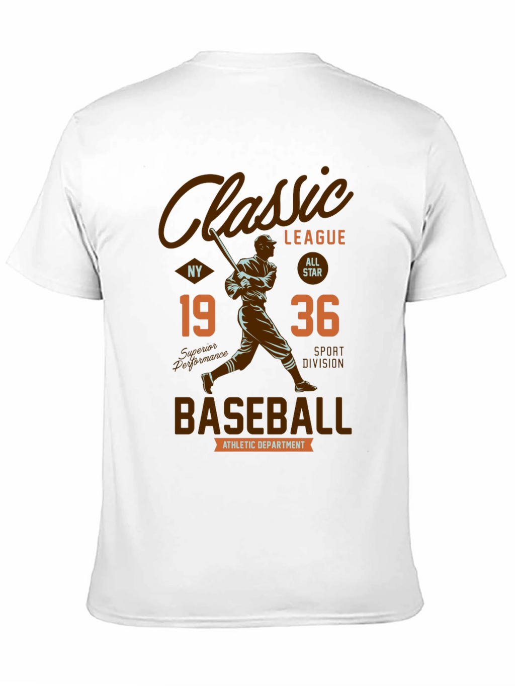Classic League Baseball Graphic T-Shirt