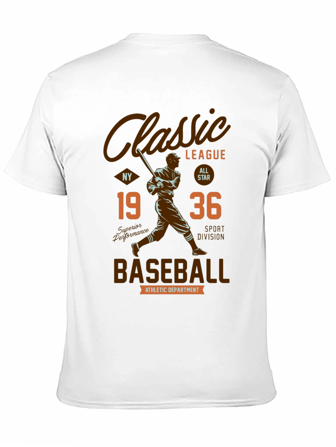 Classic League Baseball Graphic T-Shirt