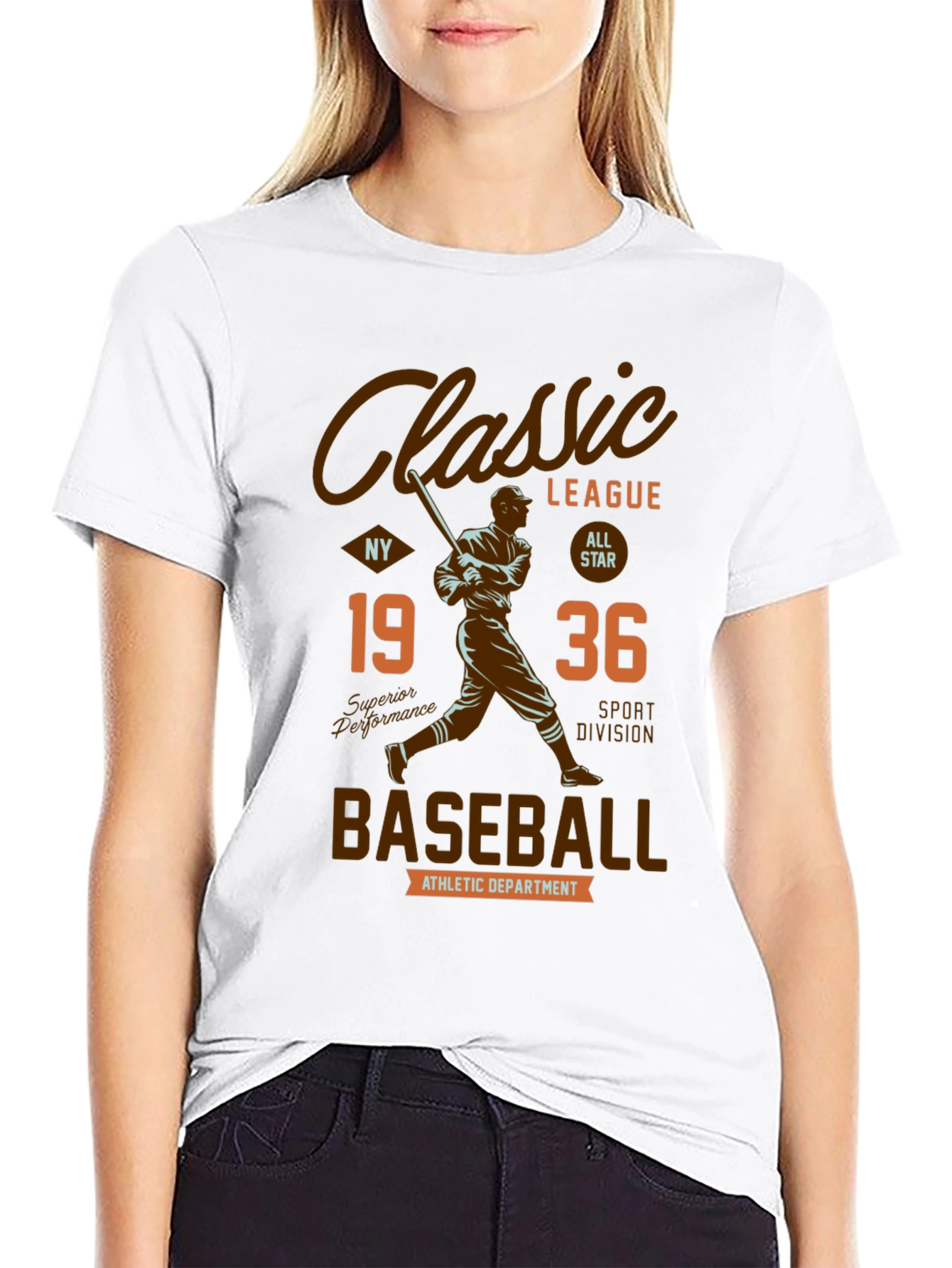 Classic League Baseball Graphic T-Shirt