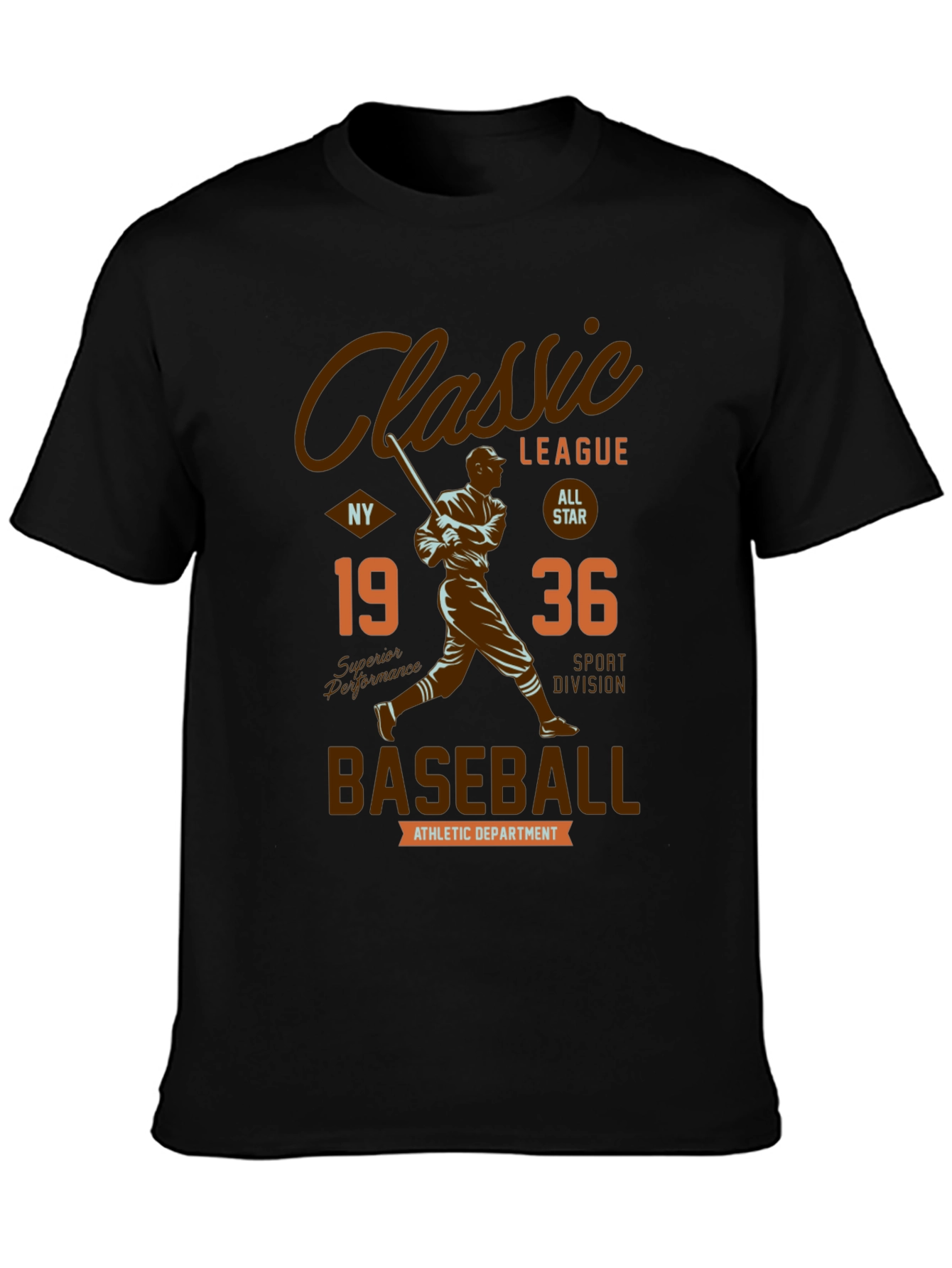 Classic League Baseball Graphic T-Shirt
