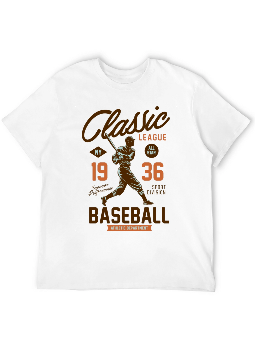 Classic League Baseball Graphic T-Shirt