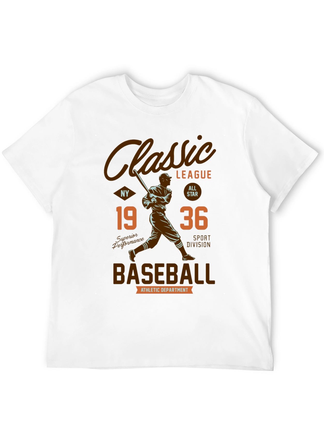 Classic League Baseball Graphic T-Shirt