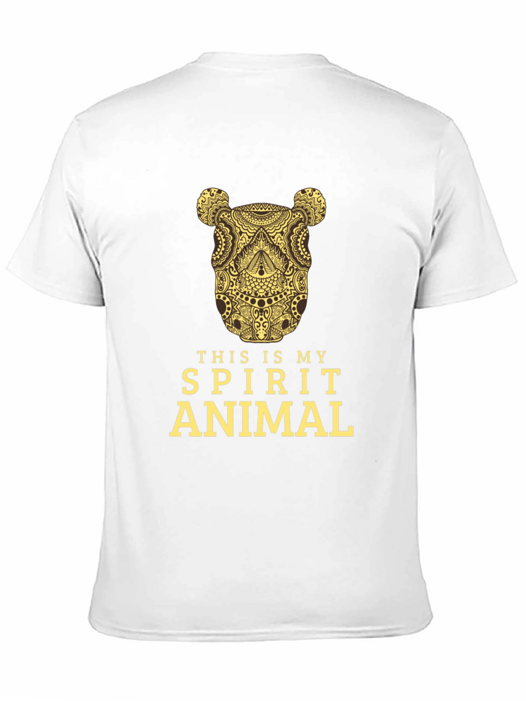 Spirit Animal Graphic Tee - Black Cotton T-Shirt
