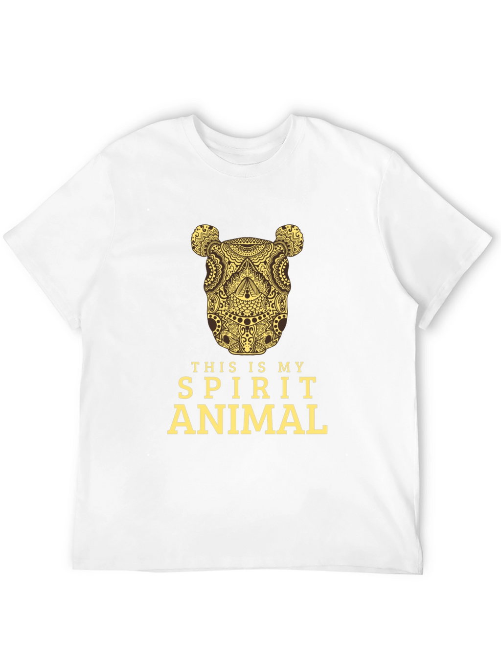 Spirit Animal Graphic Tee - Black Cotton T-Shirt