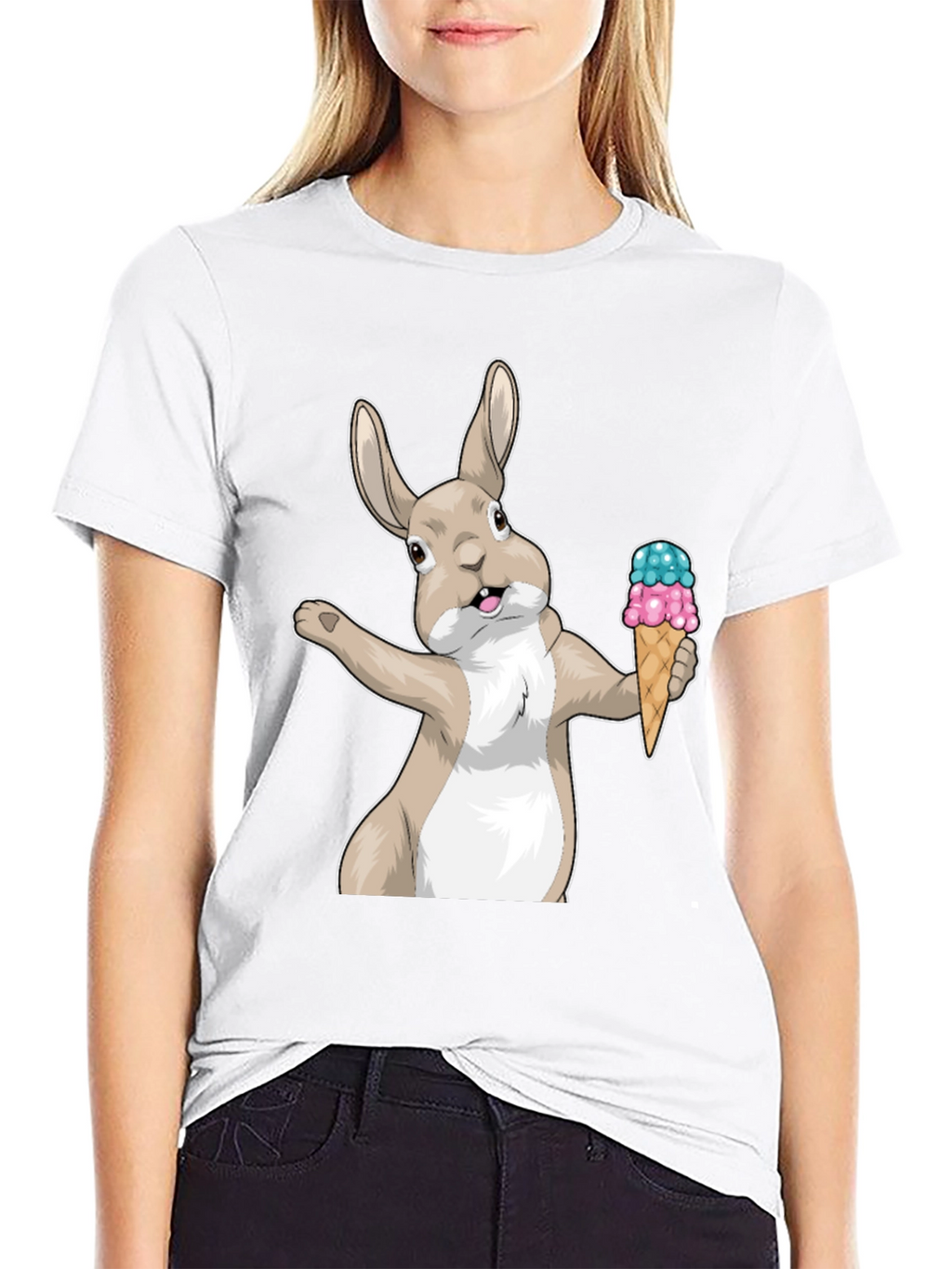 Bunny Ice Cream Graphic Tee