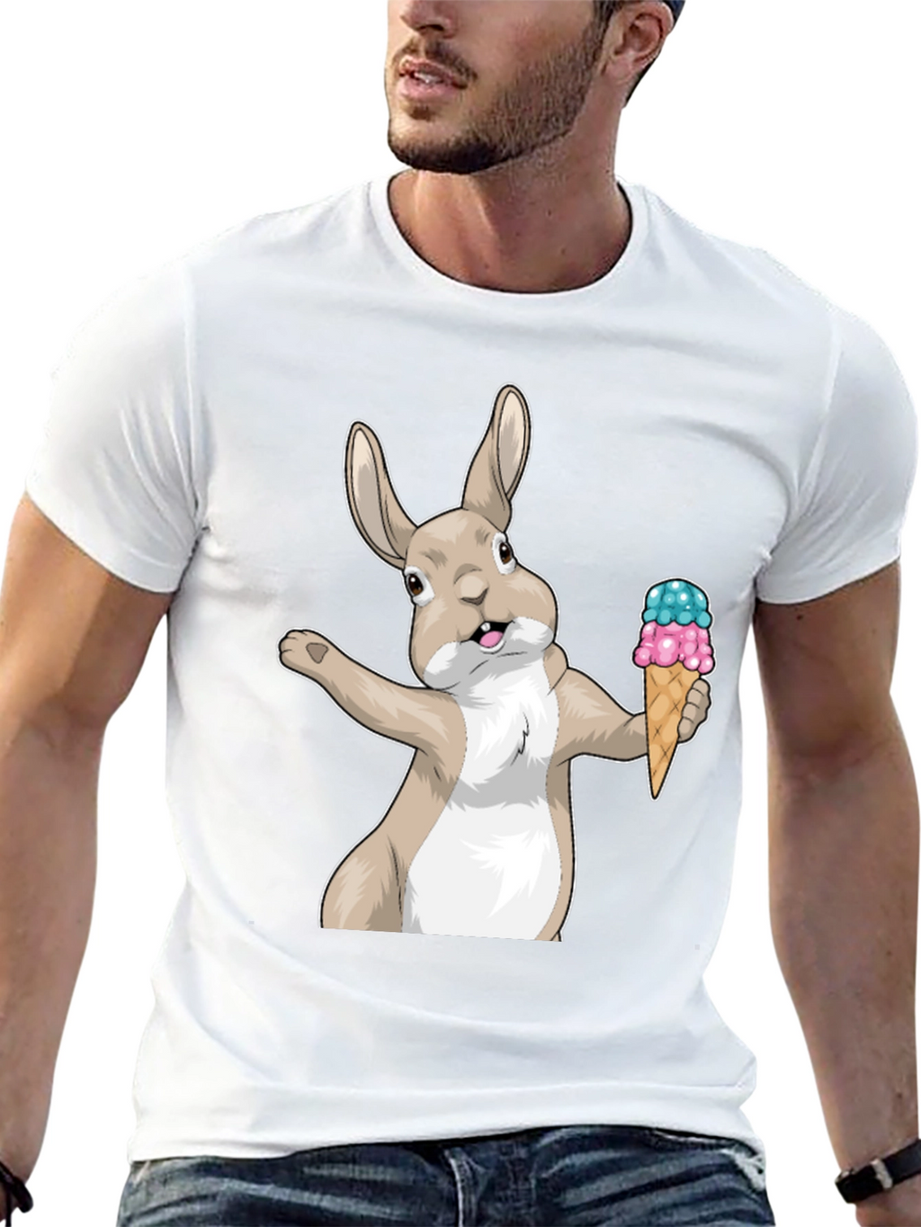 Bunny Ice Cream Graphic Tee
