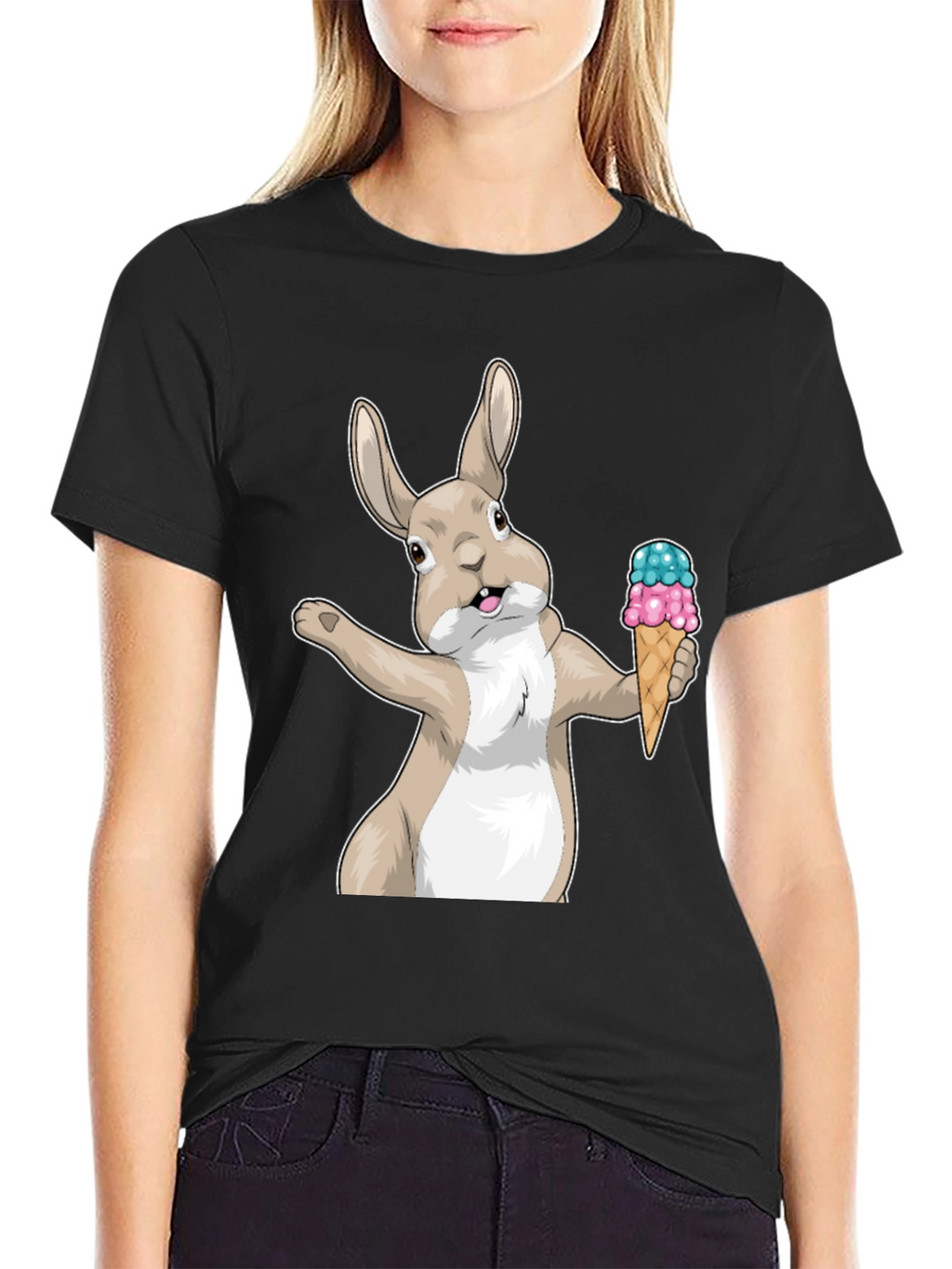 Bunny Ice Cream Graphic Tee