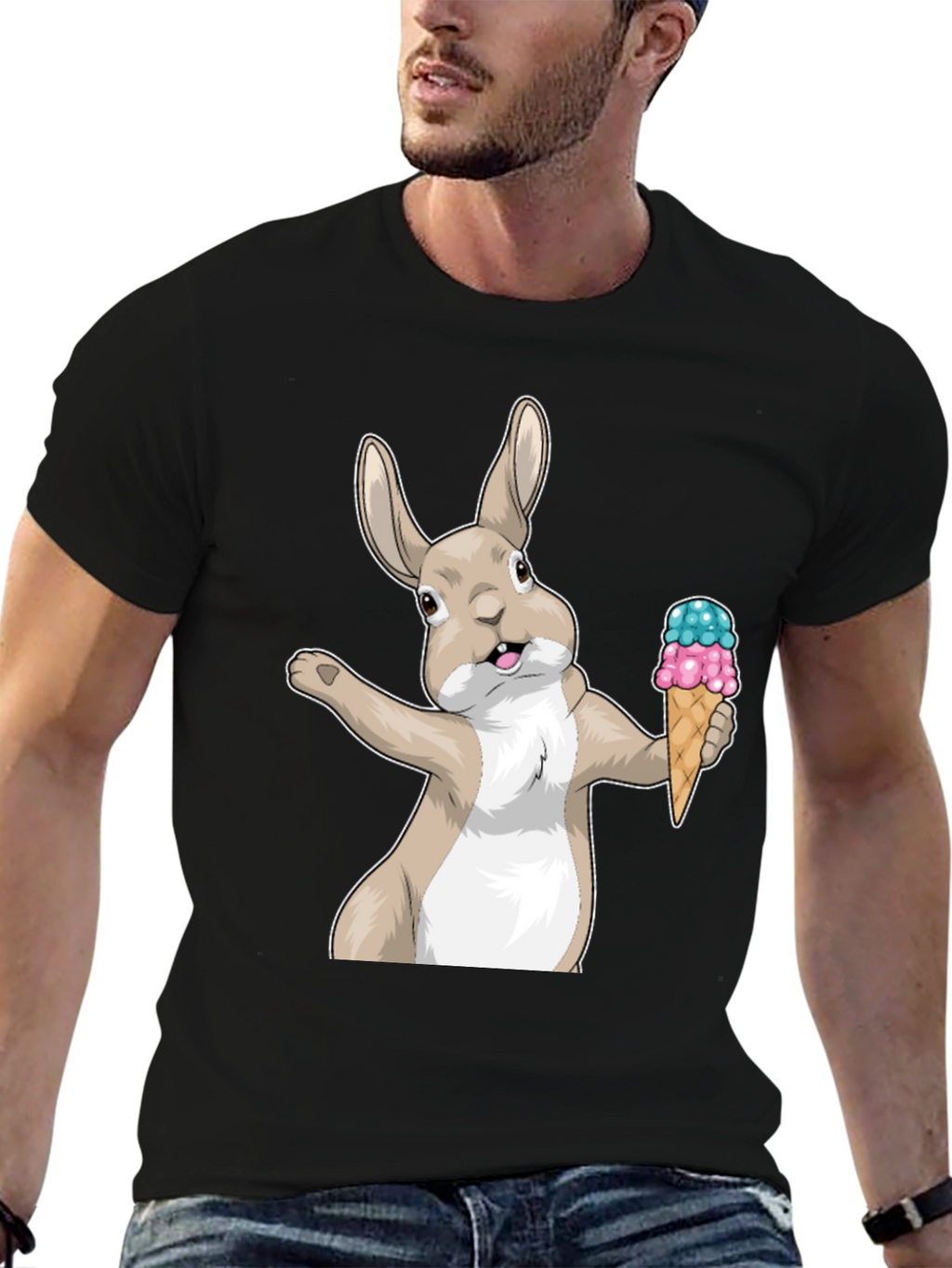 Bunny Ice Cream Graphic Tee