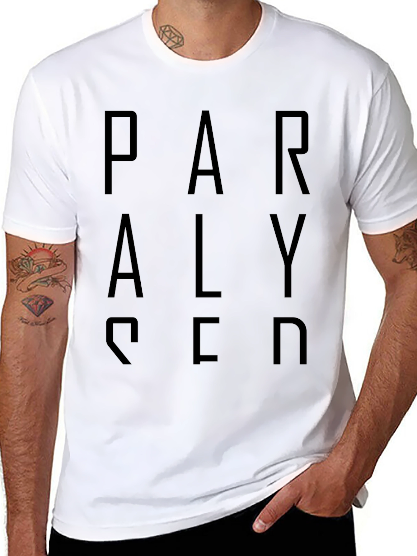 Paralysed Graphic Black T-Shirt