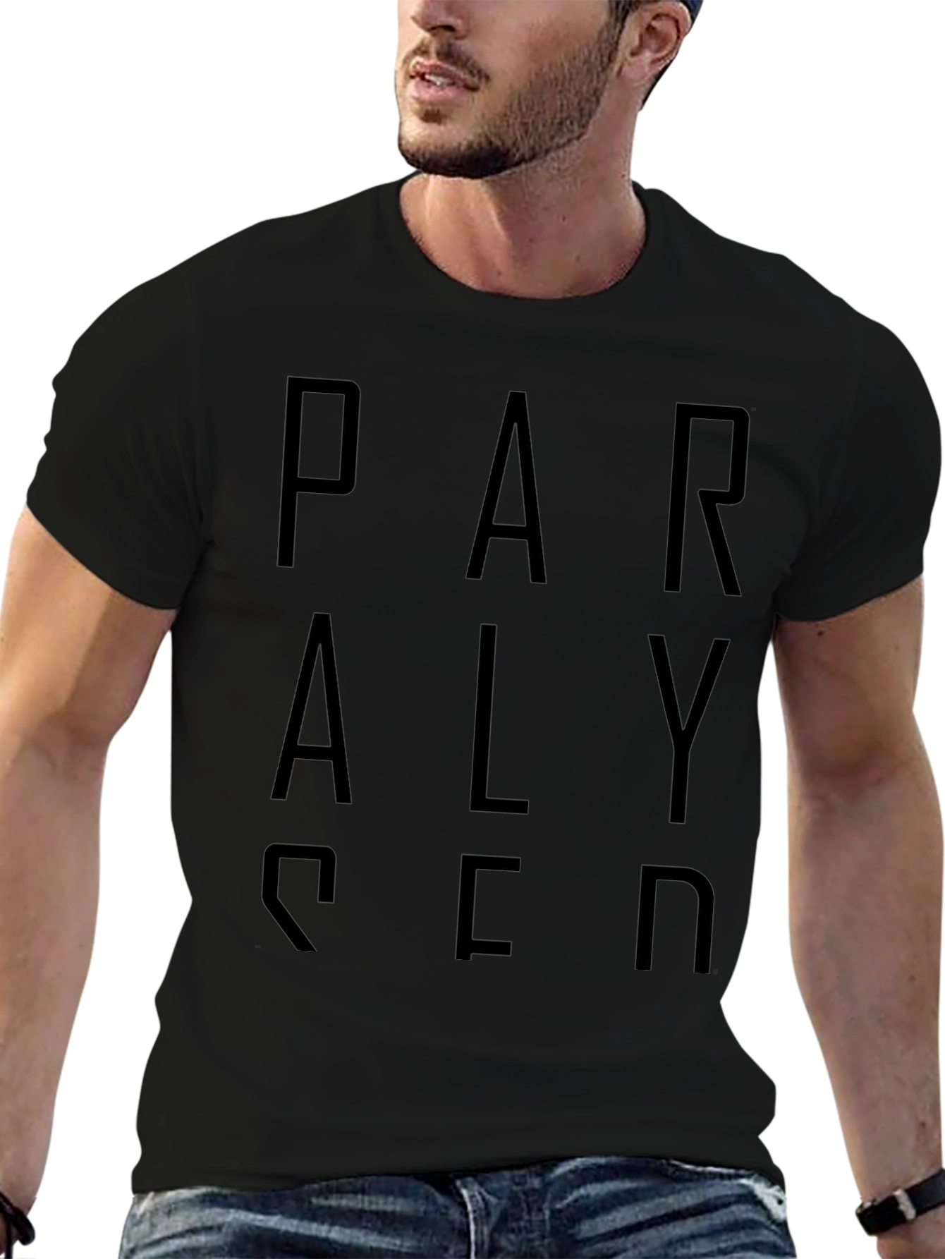 Paralysed Graphic Black T-Shirt
