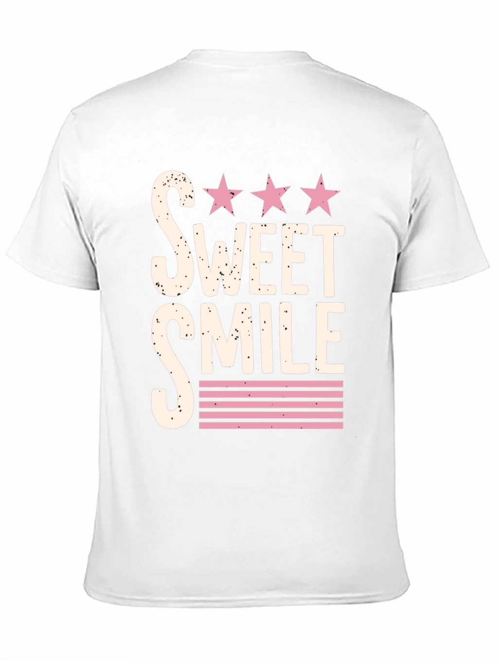 Sweet Smile Graphic Tee - Stylish Black T-Shirt