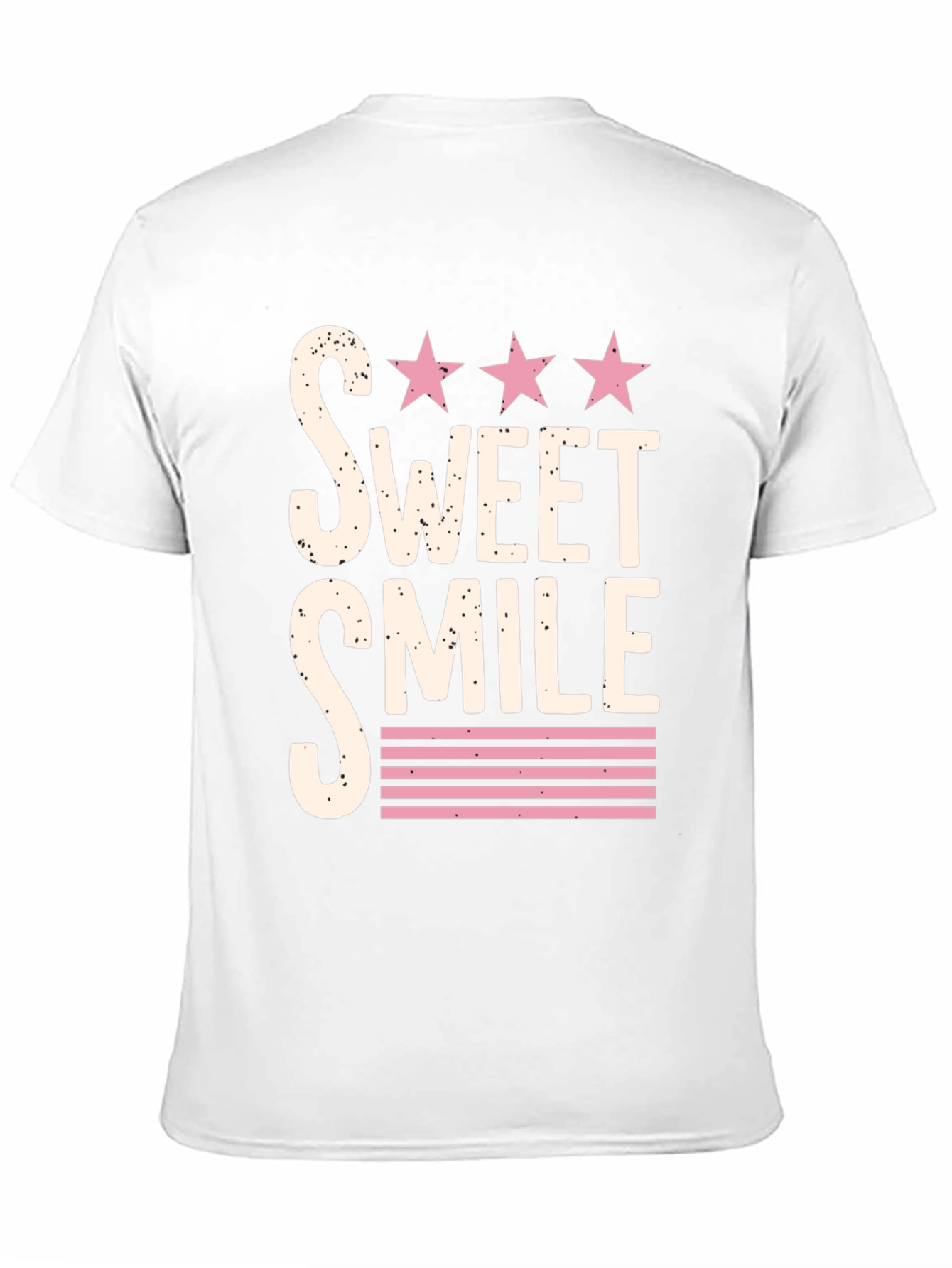 Sweet Smile Graphic Tee - Stylish Black T-Shirt