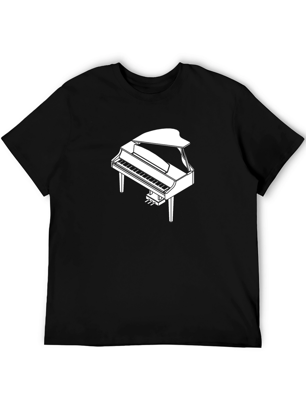 Piano Graphic Black T-Shirt