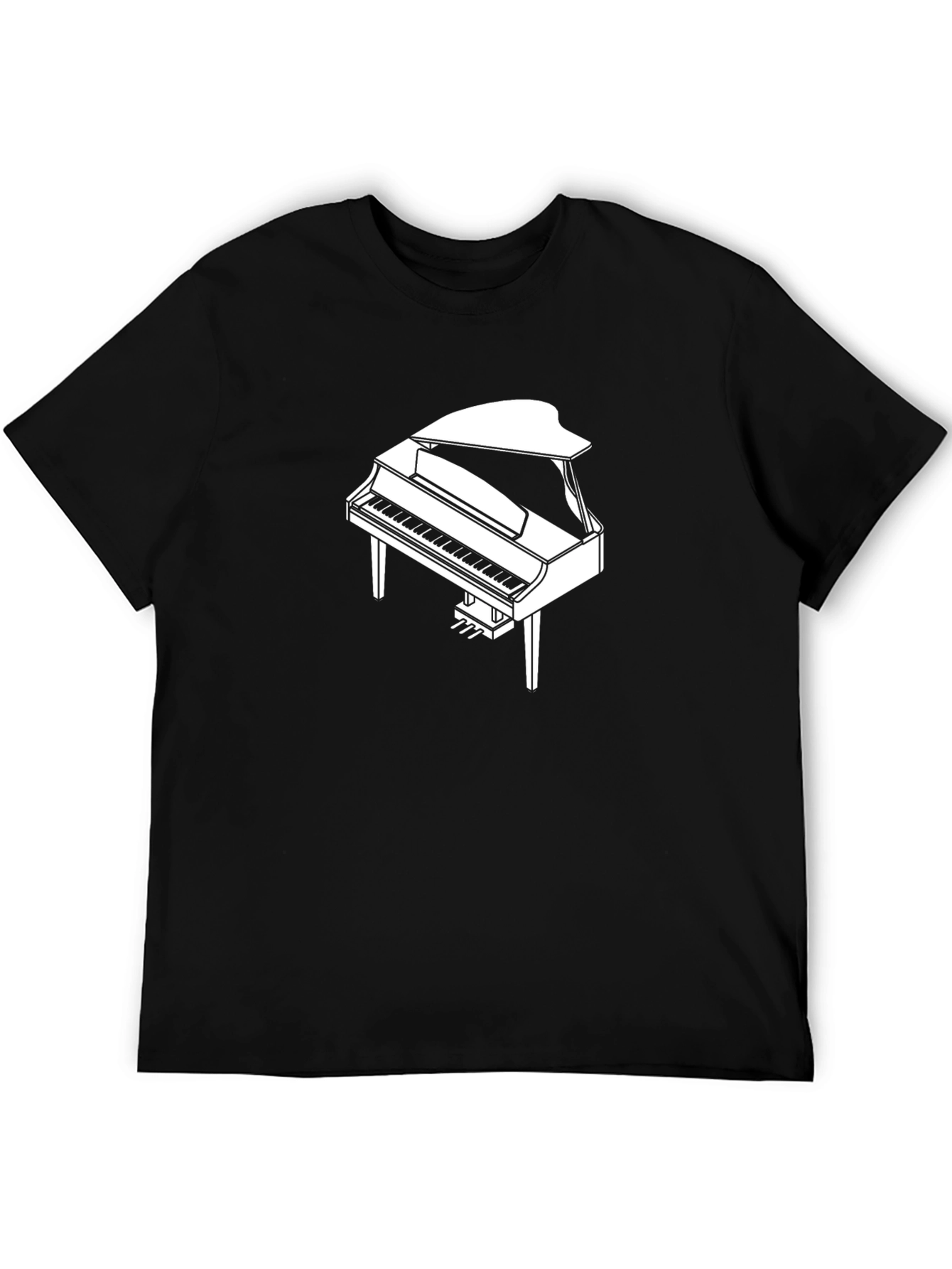 Piano Graphic Black T-Shirt