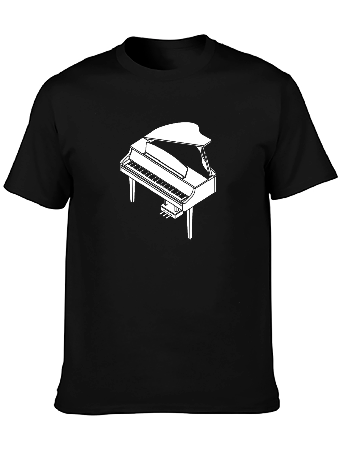Piano Graphic Black T-Shirt