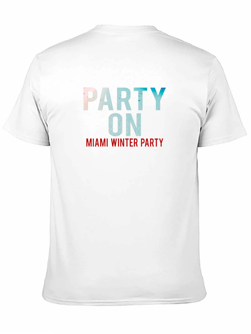 Miami Winter Party Black Graphic Tee
