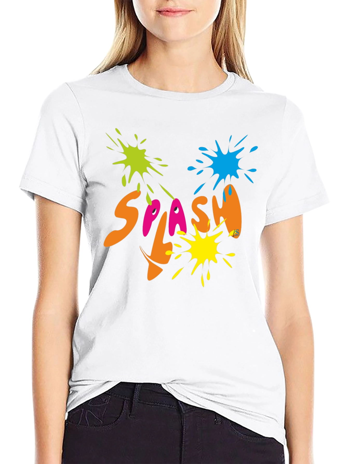 Splash Graphic Black T-Shirt