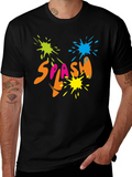 Splash Graphic Black T-Shirt