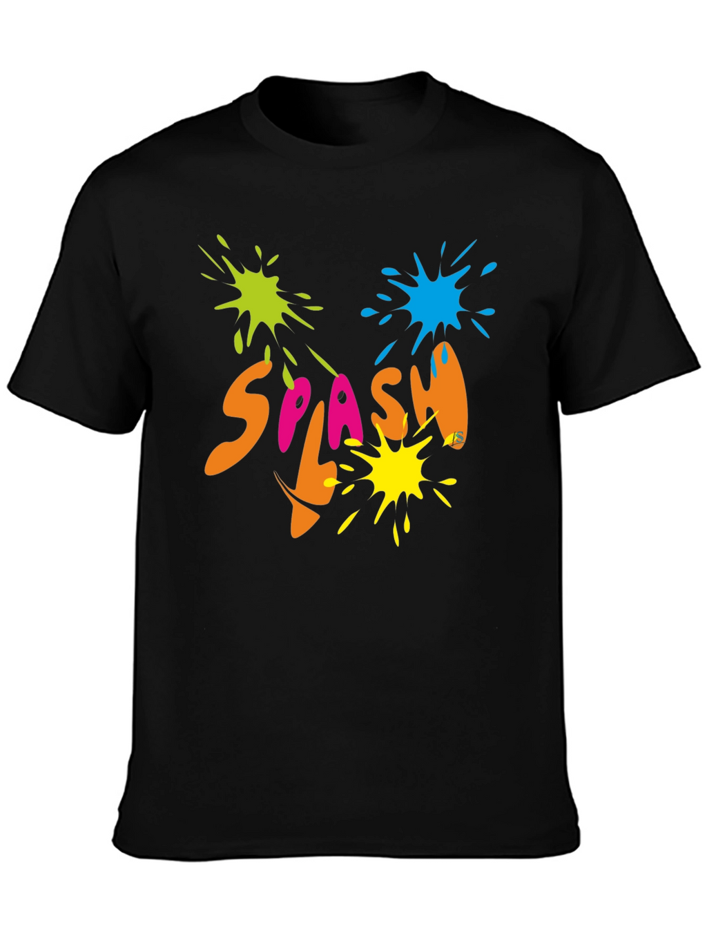 Splash Graphic Black T-Shirt