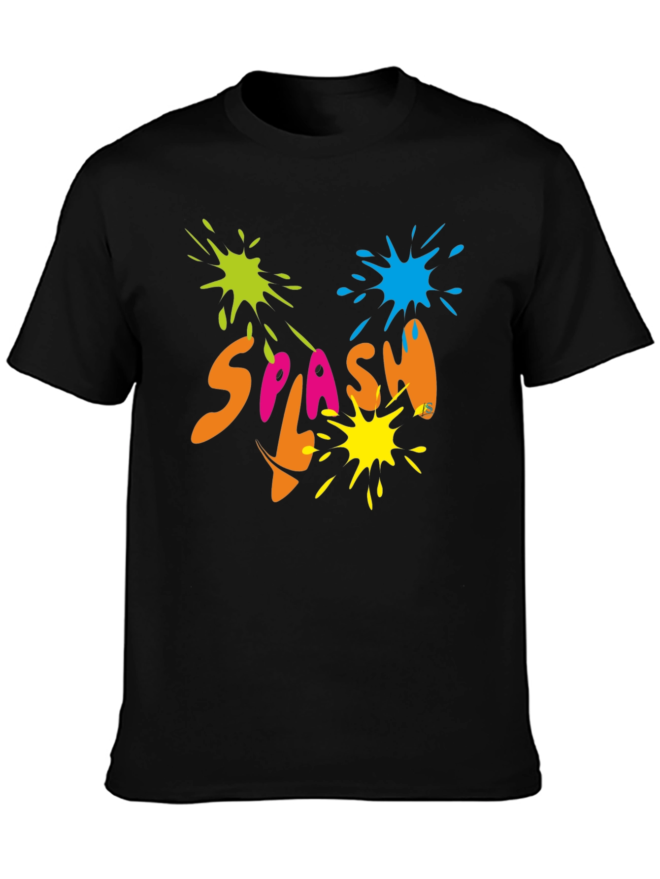 Splash Graphic Black T-Shirt