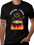 Ramen and Trouble Cat T-Shirt