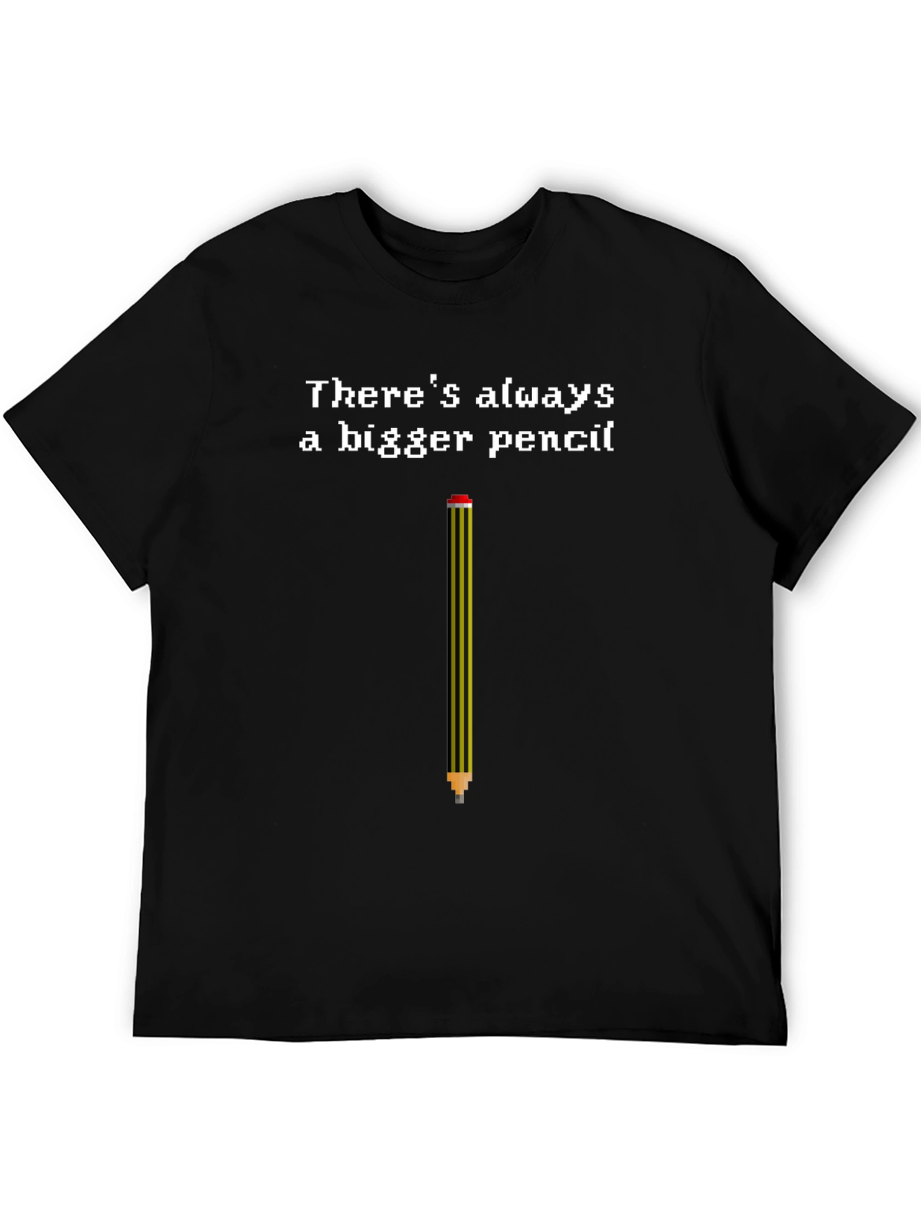 Bigger Pencil T-Shirt - Funny Pixel Art Tee